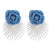Denim & Silver Earrings